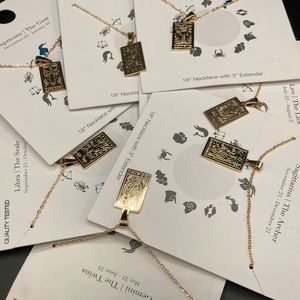 Gold Plaque Horoscope Necklaces